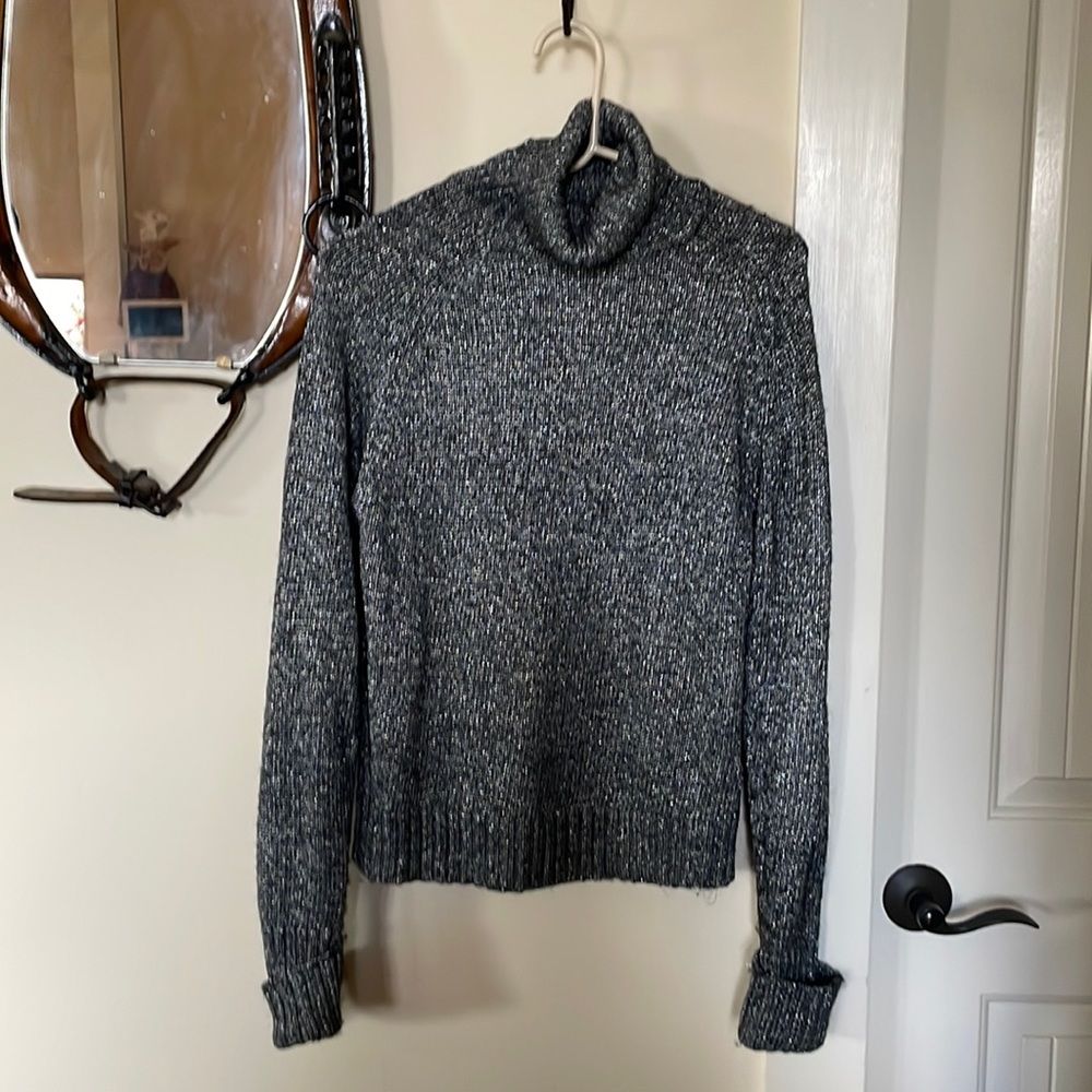 Anthropology shimmering turtleneck xs